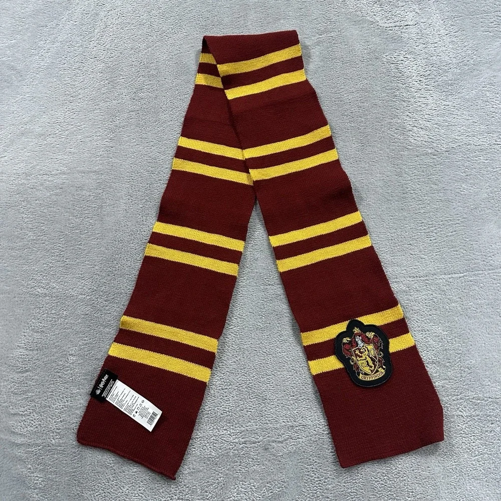 Harry Potter Hogwarts Gryffindor Striped Scarf Red Yellow Cosplay